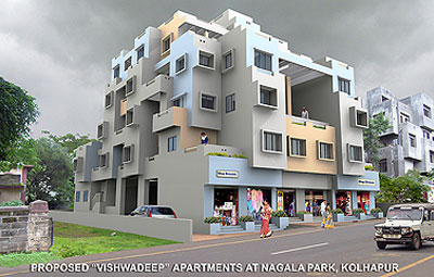 Vishwadeep - Residential Commercial Building in Nagala Park, Kolhapur 